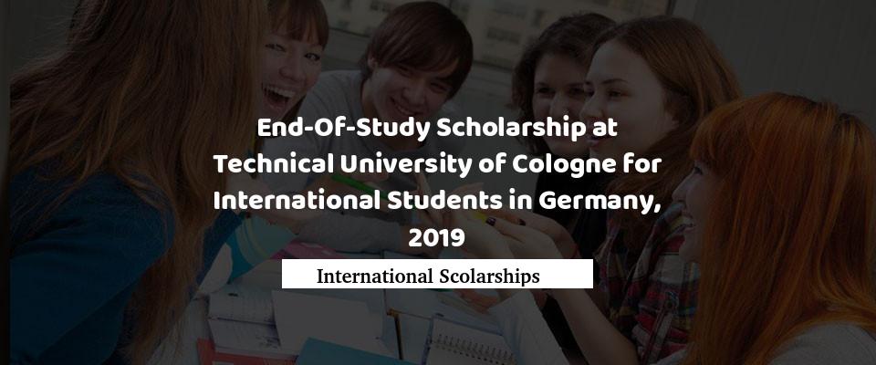 Germany's End-of-Study Scholarship for International Student 2019 | AISEE