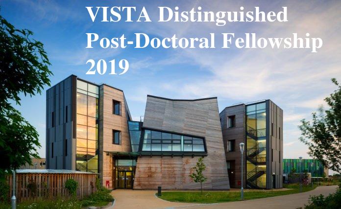 VISTA Distinguished Post-Doctoral Fellowship 2019